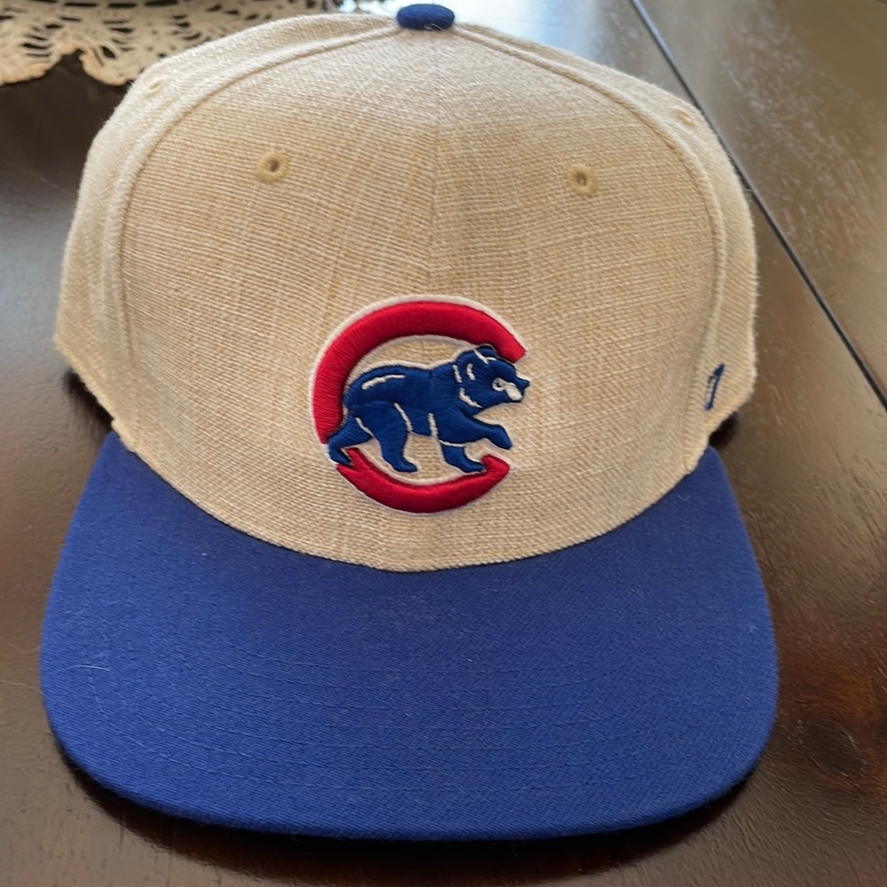 Chicago Cubs Beige and Royal Blue Baseball Cap